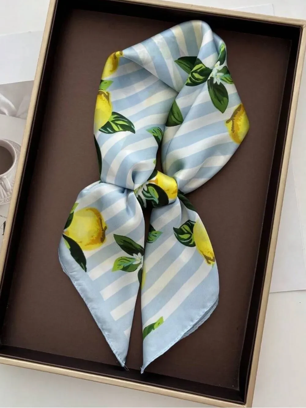 Lemon Print Scarf S183